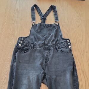 Women's Charcoal Denim Overalls